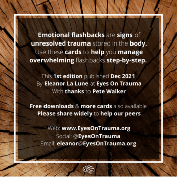 Emotional Flashback Cards - Wood - Back Cover