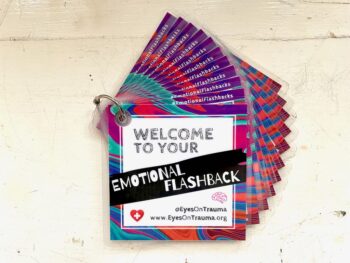 Set of printed Emotional Flashback Cards - classic psychedelic design